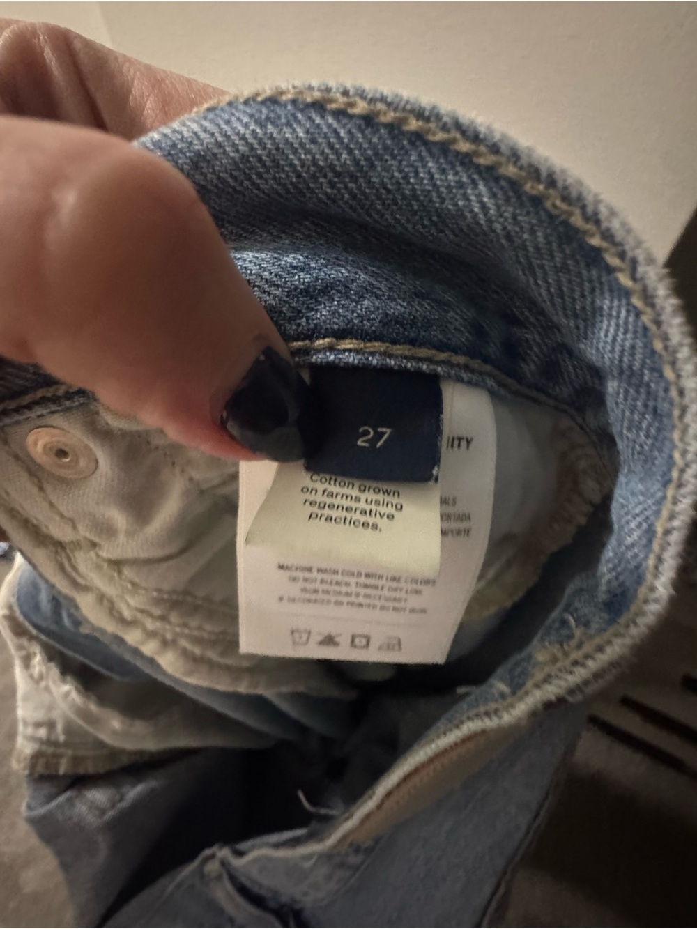 Only worn once! Citizens of Humanity Brynn Drawstring Trouser Jeans Blue Lace 27 - Picture 10 of 11